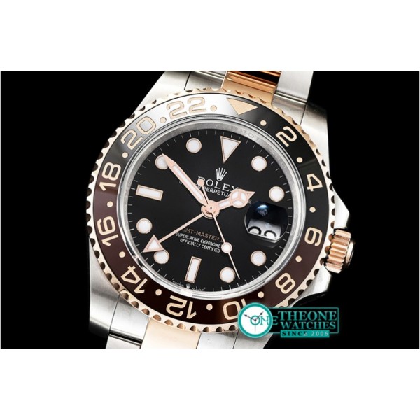 Rolex - GMT Master II 2018 126711 904L RG/SS Black GMF A2836