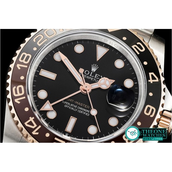 Rolex - GMT Master II 2018 126711 904L RG/SS Black GMF A2836