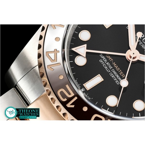 Rolex - GMT Master II 2018 126711 904L RG/SS Black GMF A2836