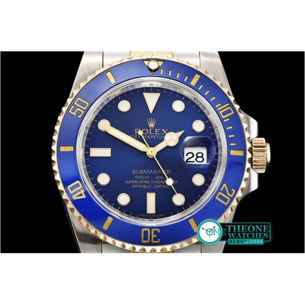 Rolex - Submariner 116613 Wrapped YG/SS Blue Noob V8 A2836