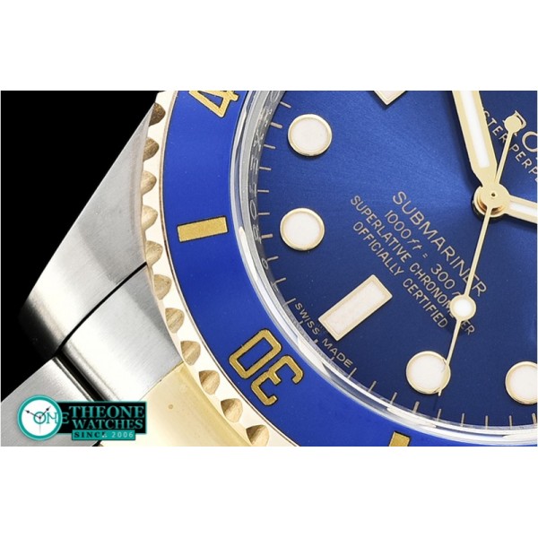 Rolex - Submariner 116613 Wrapped YG/SS Blue Noob V8 A2836