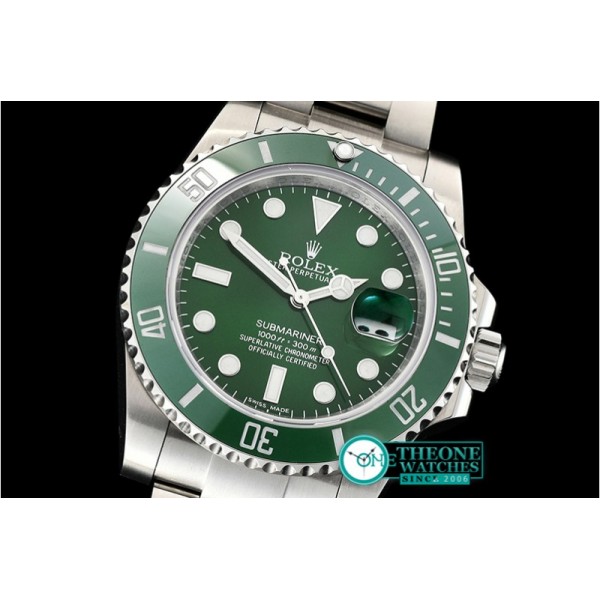 Rolex - Submariner 116610LV 904L SS/SS Green DJF Asia 3135