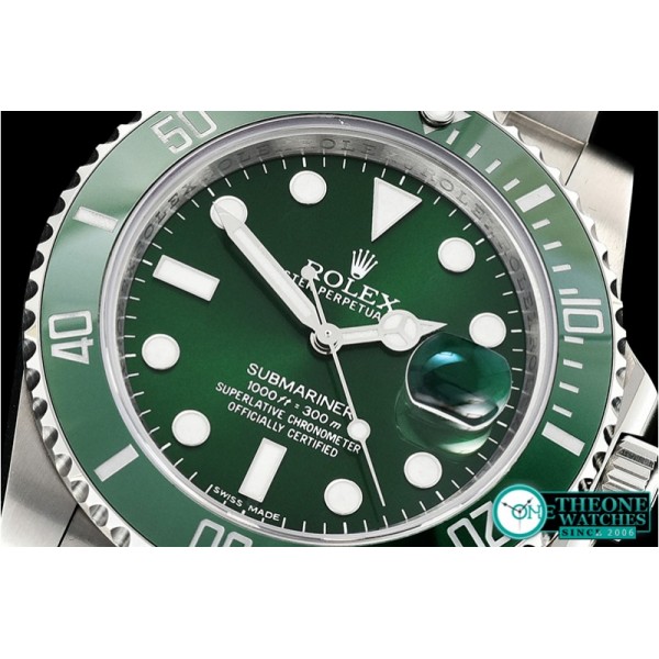 Rolex - Submariner 116610LV 904L SS/SS Green DJF Asia 3135