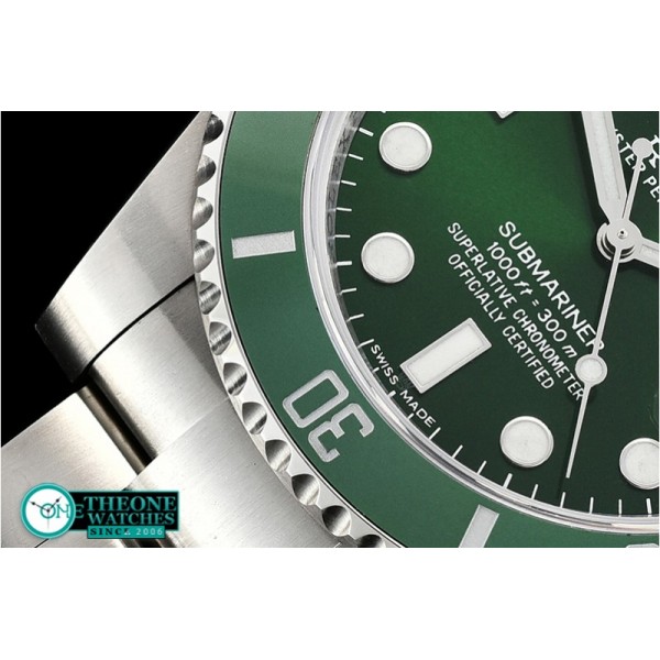 Rolex - Submariner 116610LV 904L SS/SS Green DJF Asia 3135