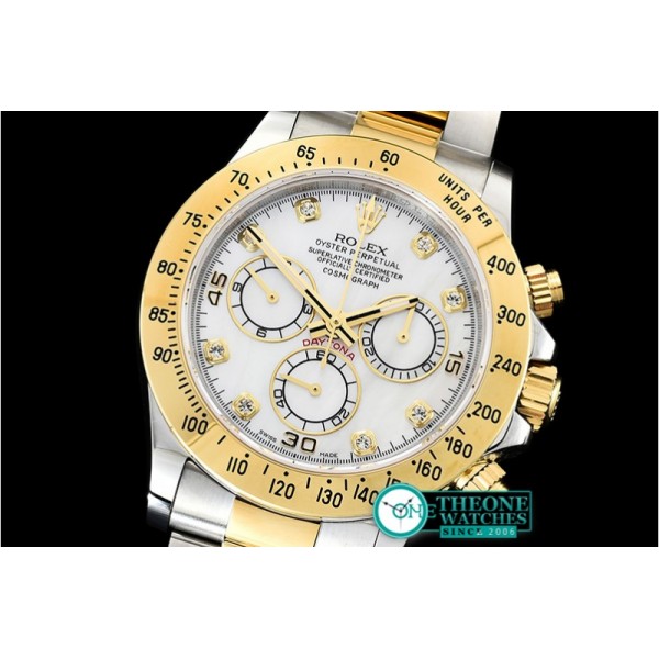 Rolex - Daytona 116523 YG/SS MOP Diam OMF A7750 Mod