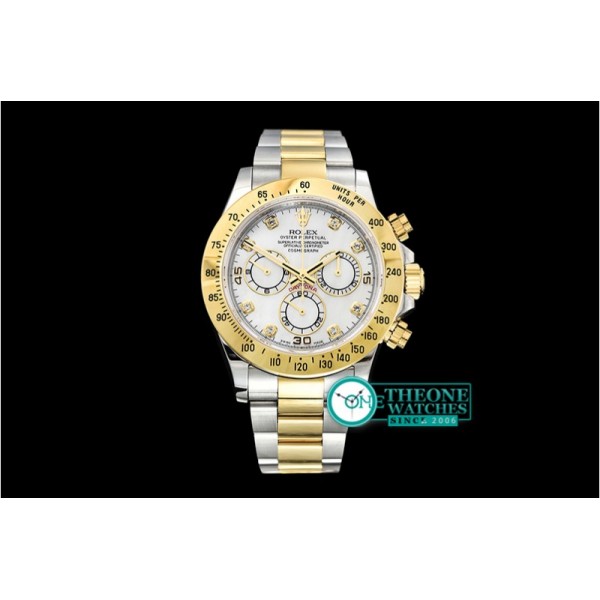 Rolex - Daytona 116523 YG/SS MOP Diam OMF A7750 Mod