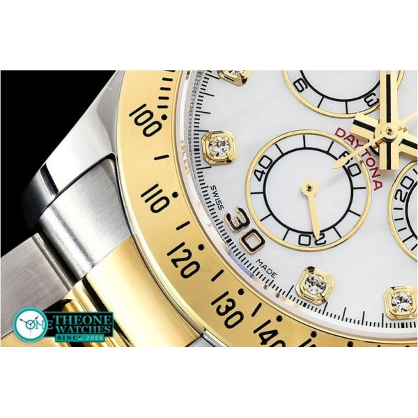 Rolex - Daytona 116523 YG/SS MOP Diam OMF A7750 Mod