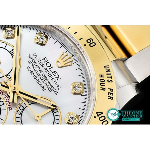 Rolex - Daytona 116523 YG/SS MOP Diam OMF A7750 Mod