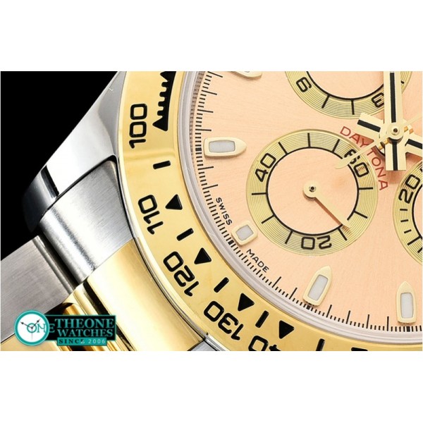 Rolex - Daytona 116523 YG/SS Gold Stk OMF A7750 Mod