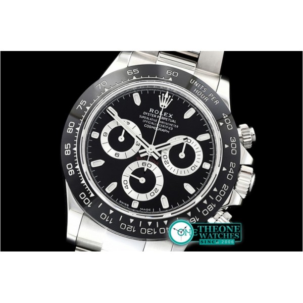 Rolex - Daytona 116500 CER/SS Black 904L Noob Asia 4130 Mod