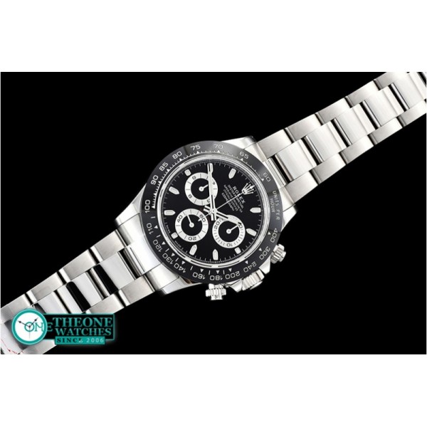 Rolex - Daytona 116500 CER/SS Black 904L Noob Asia 4130 Mod