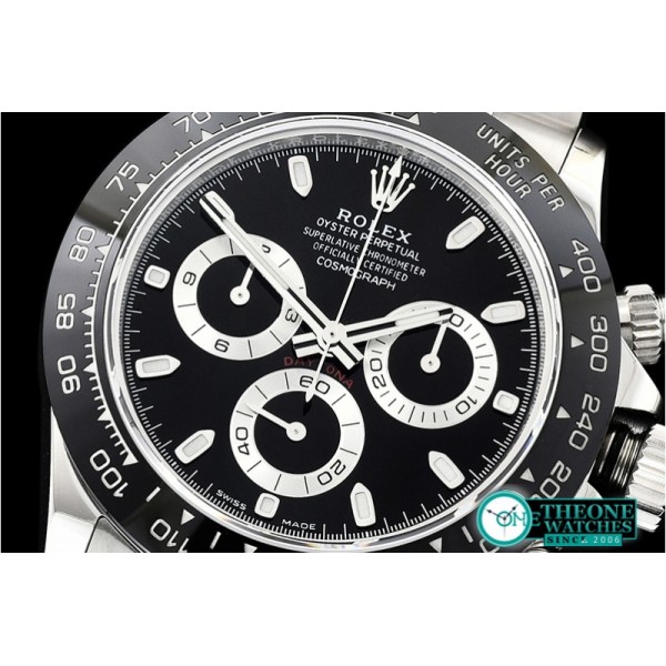 Rolex - Daytona 116500 CER/SS Black 904L Noob Asia 4130 Mod