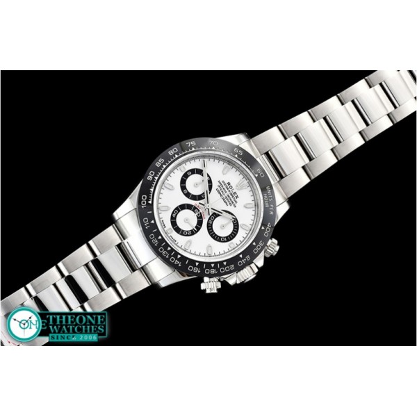 Rolex - Daytona 116500 CER/SS White 904L Noob Asia 4130 Mod