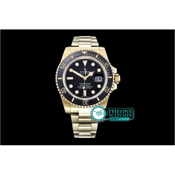 Rolex - Submariner 116618 YG/YG Black BP V2 SP Asia 3135