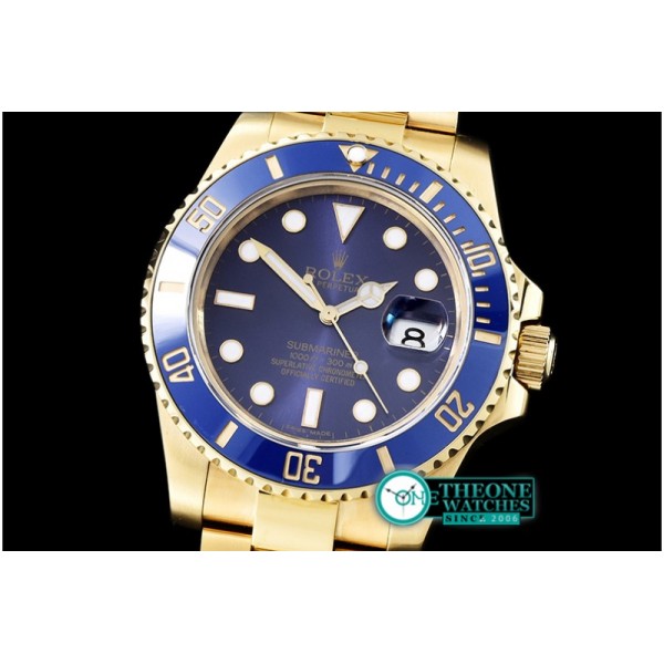 Rolex - Submariner 116618 YG/YG Blue BP V2 SP Asia 3135