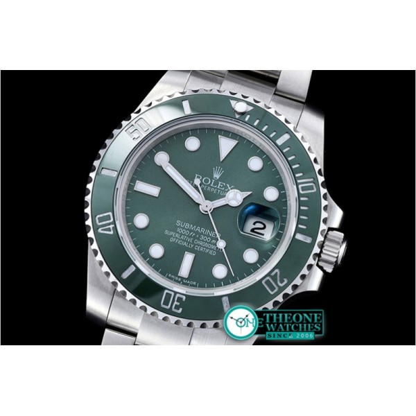 Rolex - Submariner 116610LV SS/SS Green BP V2 SP A3135 Mod