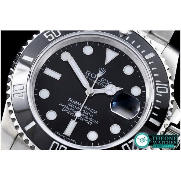 Rolex - Submariner 116610LN SS/SS Black BP V2 SP A3135 Mod