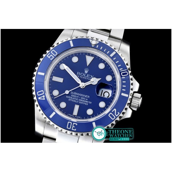 Rolex - Submariner 116619LN SS/SS Blue BP V2 SP A3135 Mod