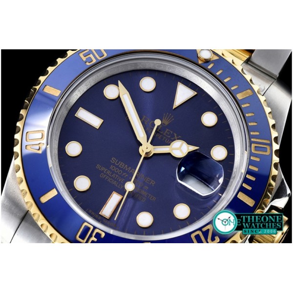 Rolex - Submariner 116613 Cer YG/SS Blue BP V2 SP Asia 3135