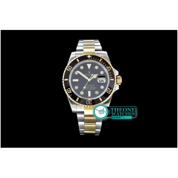 Rolex - Submariner 116613 Diam YG/SS Blk BP V2 SP Asia 3135