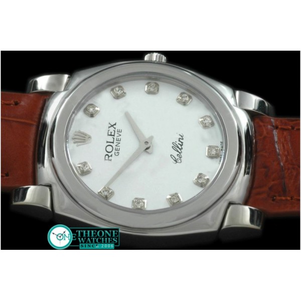 Rolex - Cellini SS/LE Silver Diam Swiss Quartz