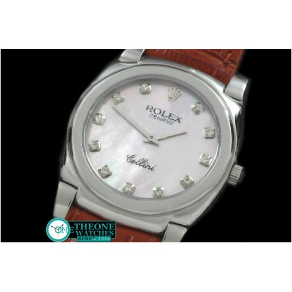 Rolex - Cellini SS/LE MOP Pink Diam Swiss Quartz