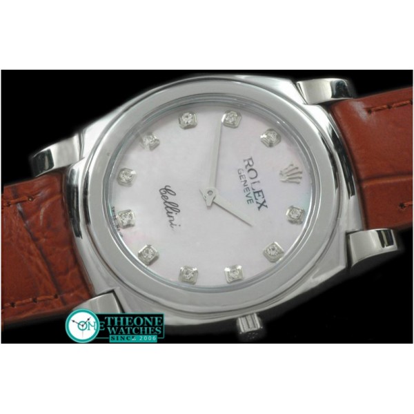 Rolex - Cellini SS/LE MOP Pink Diam Swiss Quartz