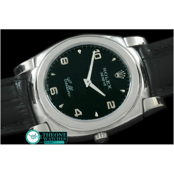 Rolex - Cellini SS/LE Black Num Swiss Quartz