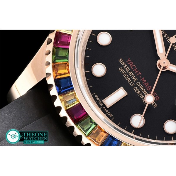 Rolex - YachtMaster 40 116695SATS RG/RU Black GMF Asia 3135