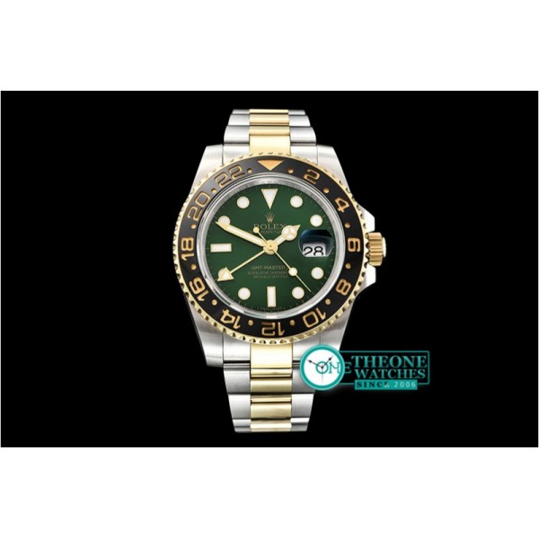 Rolex - GMT Master II 116713LN 904L YG/SS Green GMF A2836