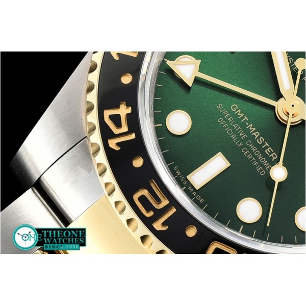 Rolex - GMT Master II 116713LN 904L YG/SS Green GMF A2836