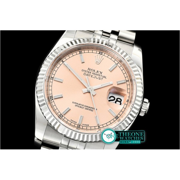 Rolex - DJ 36mm Jub Flt 904L SS/SS Rose G/Stk ARF A3135 Mod