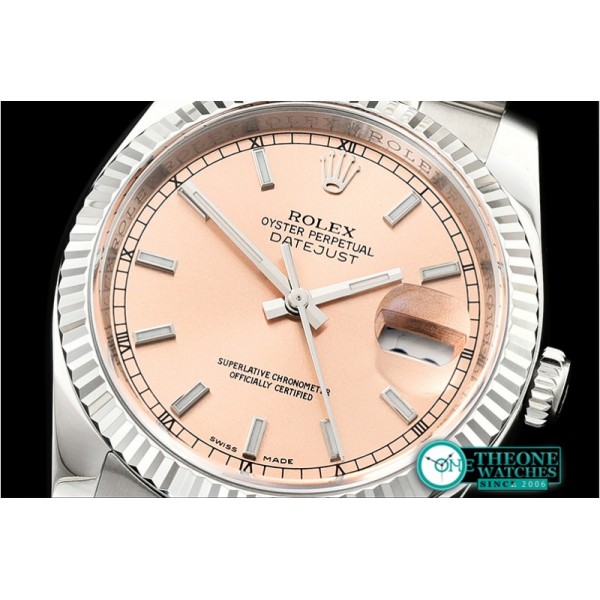 Rolex - DJ 36mm Jub Flt 904L SS/SS Rose G/Stk ARF A3135 Mod