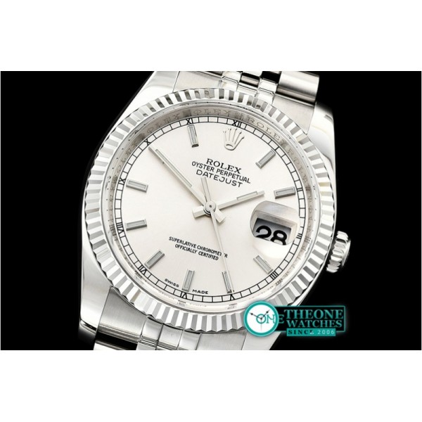 Rolex - DJ 36mm Jub Flt 904L SS/SS Silv Wht/Stk ARF A3135 Mod