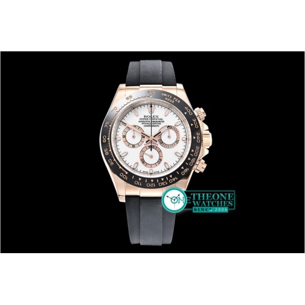 Rolex - Daytona 116515 CER/RG/RU Wht/Stk ARF V2 A4130 Mod