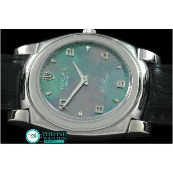 Rolex - Cellini SS/LE MOP Green Num Swiss Quartz