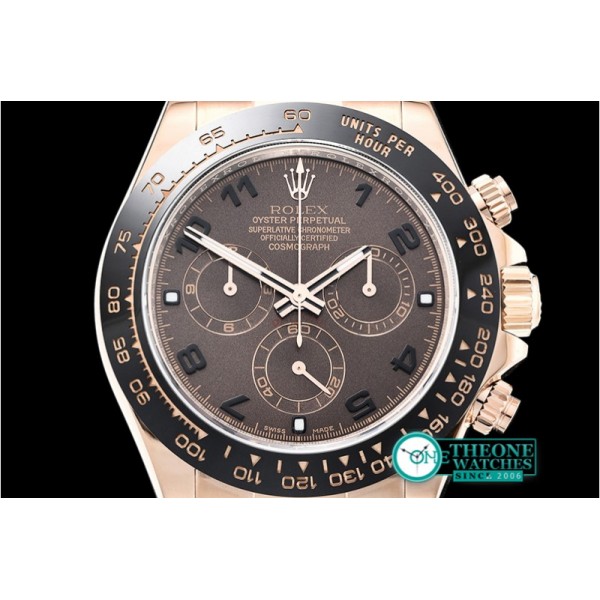 Rolex - Daytona 116515 CER/RG/RU Brown/Num ARF V2 A4130 Mod