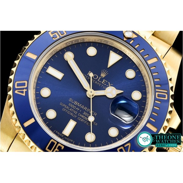 Rolex - Submariner 116618LN YG/YG Blue KSF Asia 2836