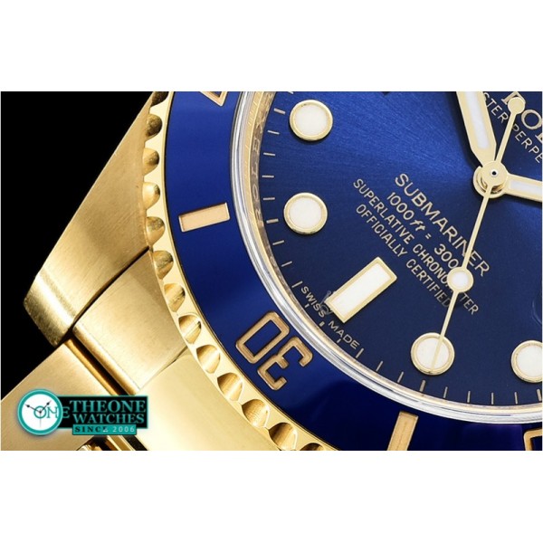 Rolex - Submariner 116618LN YG/YG Blue KSF Asia 2836