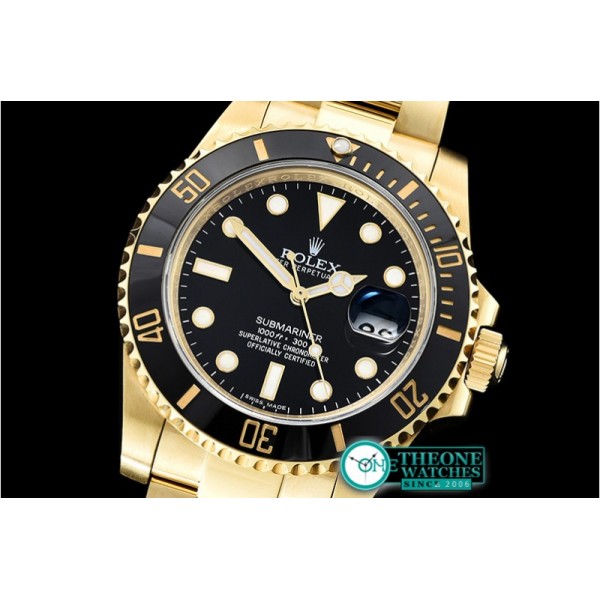 Rolex - Submariner 116618LN YG/YG Black KSF Asia 2836