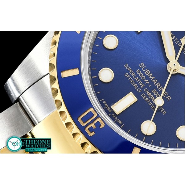 Rolex - Submariner 116613LN Cer YG/SS Blue KSF Asia 2836