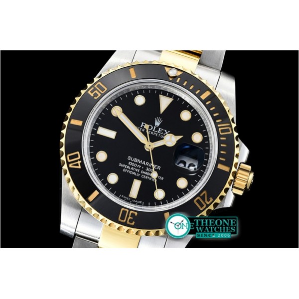 Rolex - Submariner 116613LN Cer YG/SS Blk KSF Asia 2836