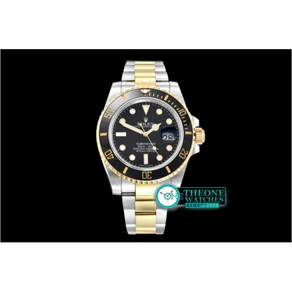 Rolex - Submariner 116613LN Cer YG/SS Blk KSF Asia 2836