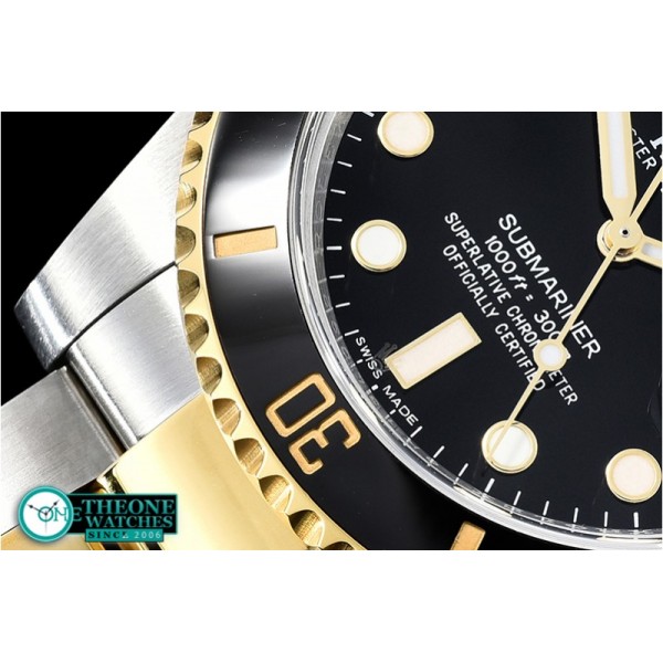 Rolex - Submariner 116613LN Cer YG/SS Blk KSF Asia 2836