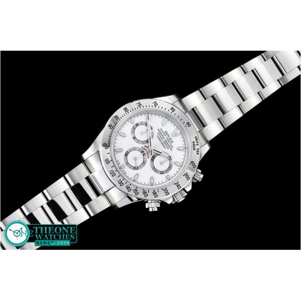 Rolex - Daytona 116520 904L SS/SS Wht GMF Asia 7750 A4130