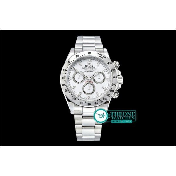 Rolex - Daytona 116520 904L SS/SS Wht GMF Asia 7750 A4130