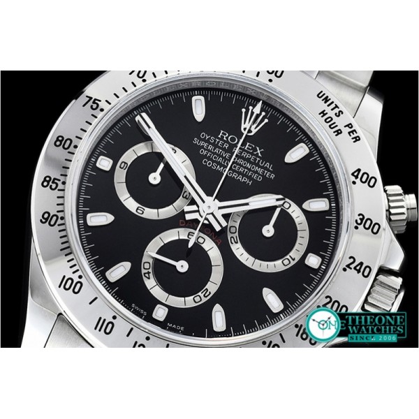 Rolex - Daytona 116520 904L SS/SS Blk GMF Asia 7750 A4130