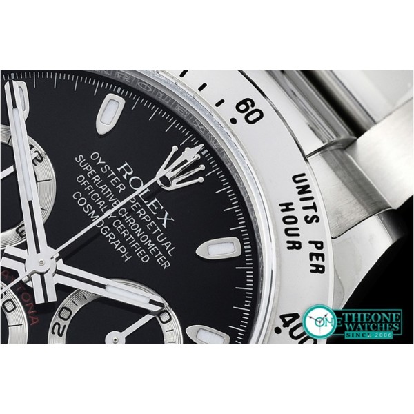 Rolex - Daytona 116520 904L SS/SS Blk GMF Asia 7750 A4130