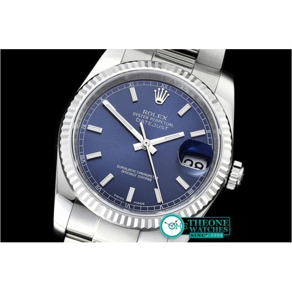 Rolex - DJ 116234 Flt 904L Oyst SS/SS Blue/Stk DJF V2 A2824