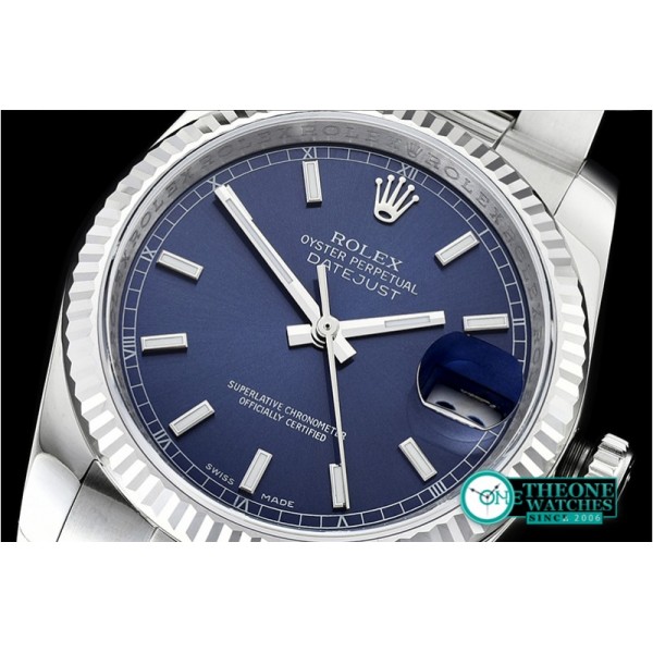 Rolex - DJ 116234 Flt 904L Oyst SS/SS Blue/Stk DJF V2 A2824